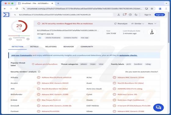 Stringent.app Adware (Mac)