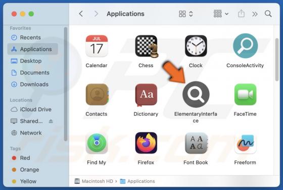 ElementaryInterface Adware (Mac)