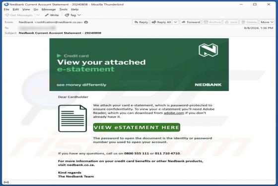 Nedbank Email Scam