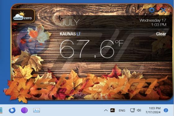 WeatherZero Unwanted Application