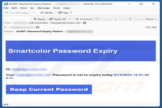 Smartcolor Password Expiry Email Scam