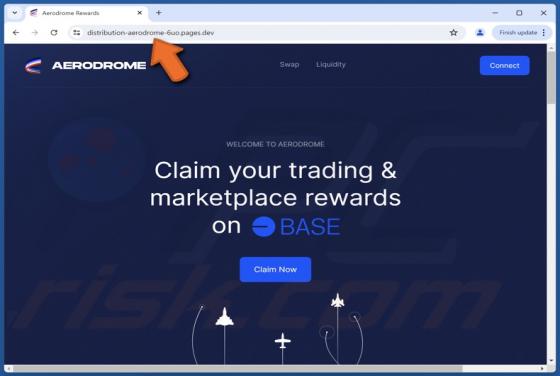 Claim Aerodrome Rewards Scam