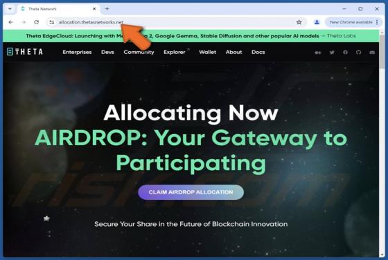 THETA Airdrop Scam