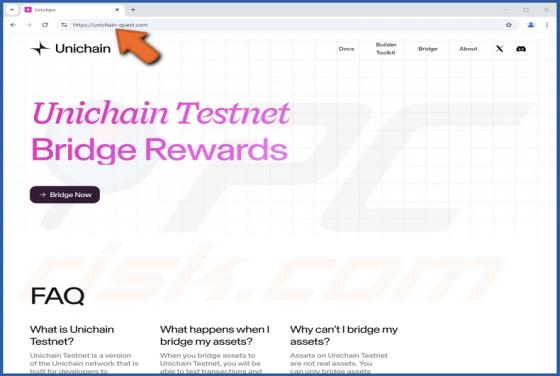 Unichain Rewards Scam