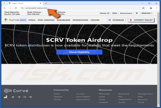 $CRV Token Airdrop Scam