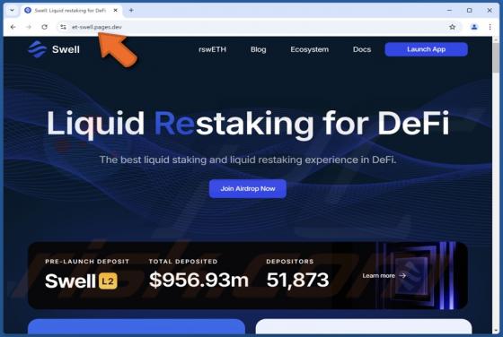 SWELL Airdrop Scam