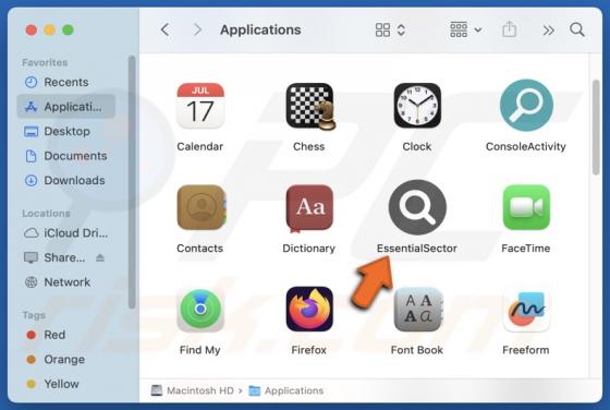 EssentialSector Adware (Mac)