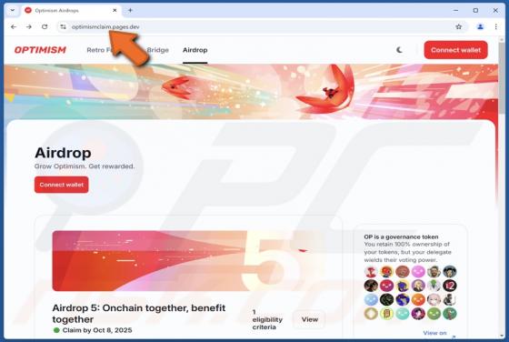 OPTIMISM Airdrop Scam