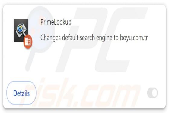 PrimeLookup Browser Hijacker