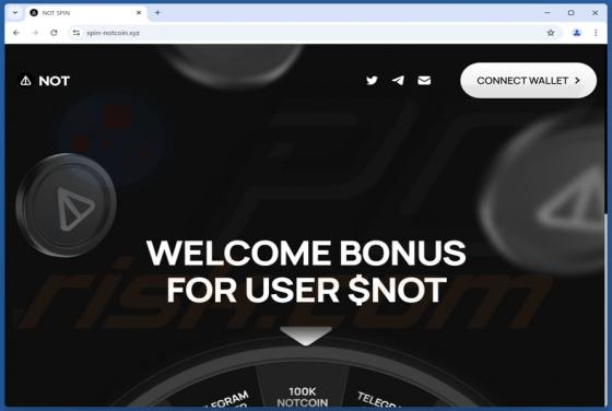NOT Coin Spin Reward Scam
