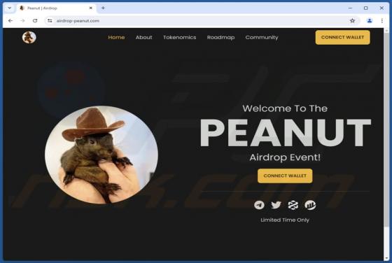 PEANUT Airdrop Scam