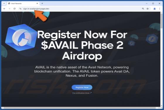 $AVAIL Airdrop Scam