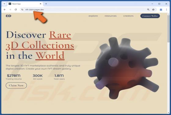 Claim 3D NFT Scam