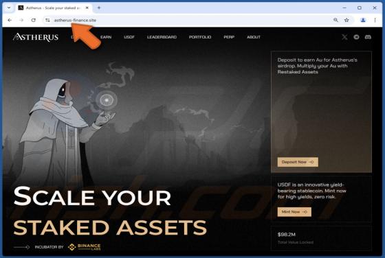 Astherus Airdrop Scam