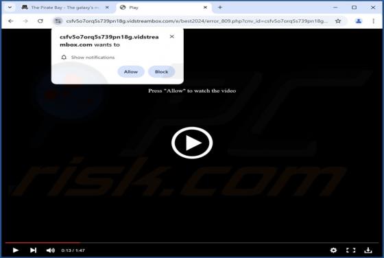 Vidstreambox.com Ads