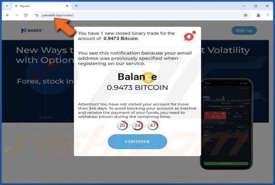 Nadex - Bitcoin Balance Scam