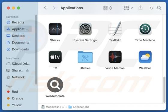 WebTemplate Adware (Mac)