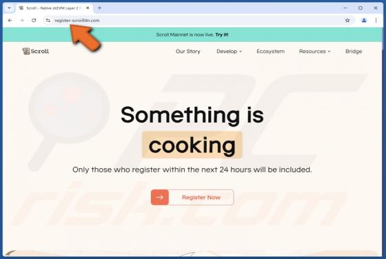 Scroll (SCR) Registration Scam