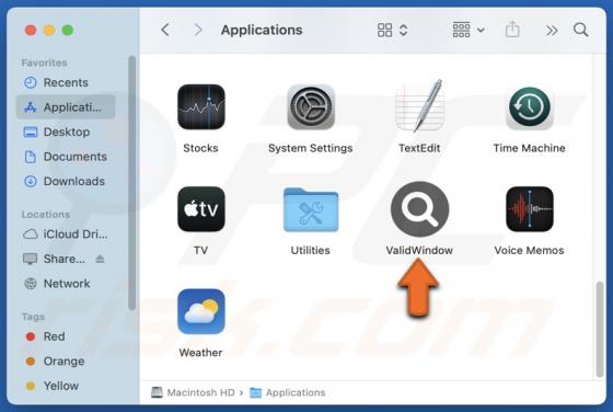 ValidWindow Adware (Mac)