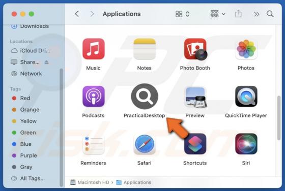 PracticalDesktop Adware (Mac)
