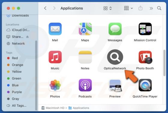 OpticalNetwork Adware (Mac)