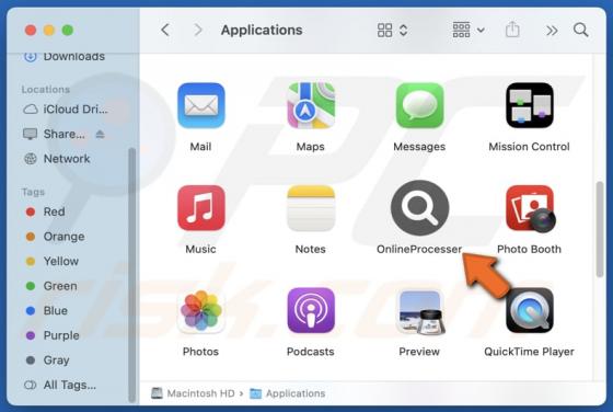 OnlineProcesser Adware (Mac)