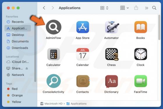 AdminFlow Adware (Mac)