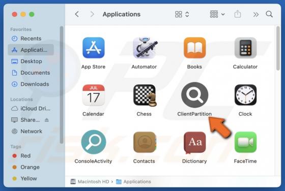 ClientPartition Adware (Mac)