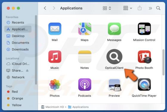 OpticalClient Adware (Mac)