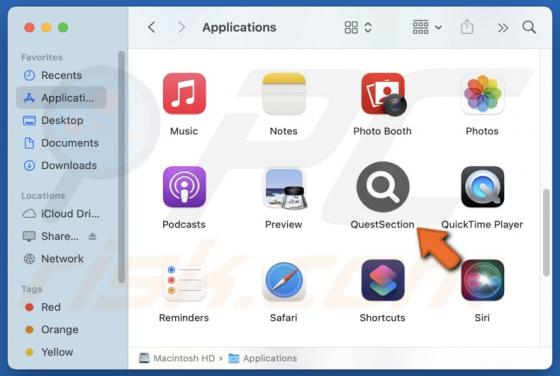QuestSection Adware (Mac)