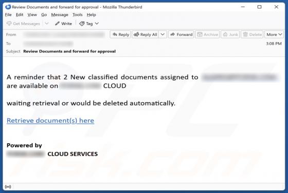 Classified Documents Email Scam