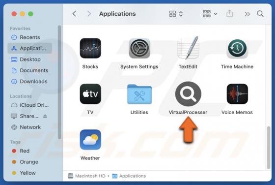 VirtualProcesser Adware (Mac)