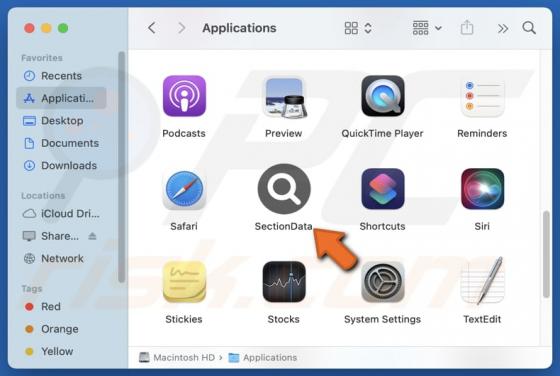 SectionData Adware (Mac)