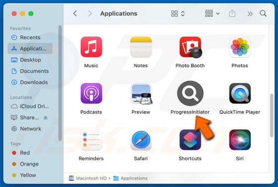 ProgressInitiator Adware (Mac)