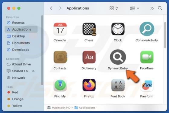 DynamicEntry Adware (Mac)