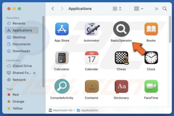 BasicOperator Adware (Mac)