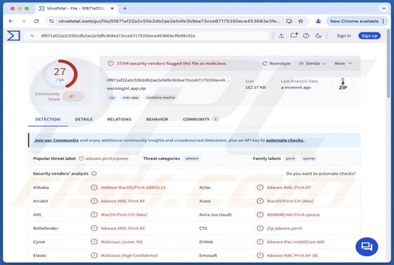 Sociologist.app Adware (Mac)