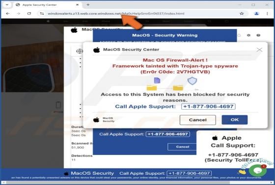 Mac OS Firewall-Alert POP-UP Scam (Mac)