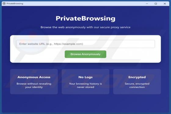 PrivateBrowsing Potentially Unwanted Application