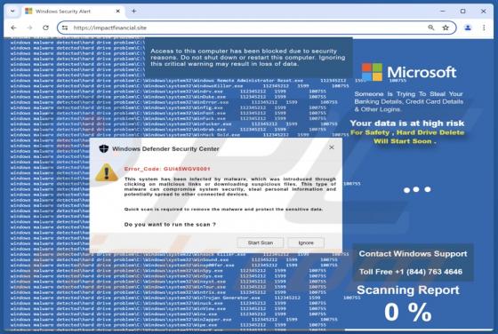 Error_Code: GUI45WGV0001 POP-UP Scam