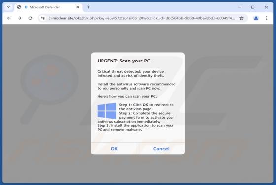 URGENT: Scan Your PC POP-UP Scam