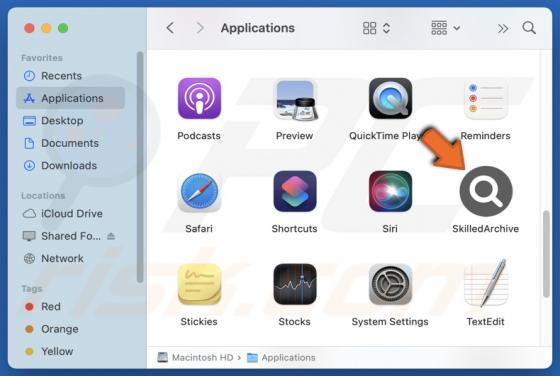 SkilledArchive Adware (Mac)