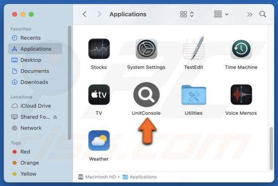 UnitConsole Adware (Mac)