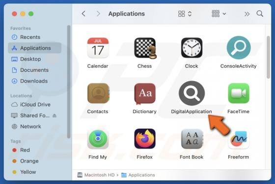 DigitalApplication Adware (Mac)
