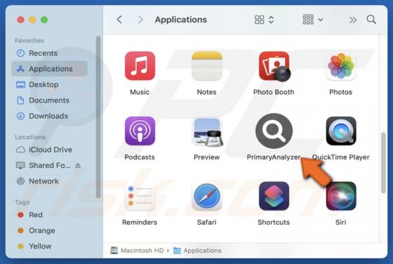 PrimaryAnalyzer Adware (Mac)