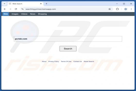 Prime Cinema Browser Hijacker
