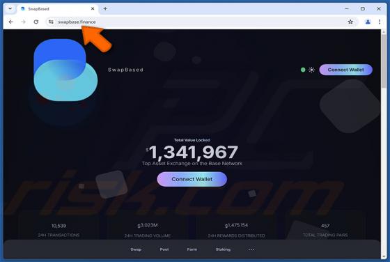 Fake SwapBased Website Scam