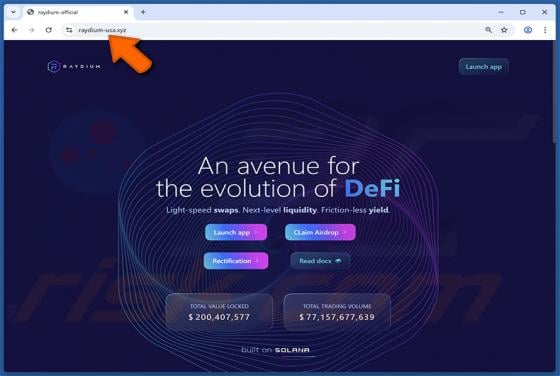 Raydium Airdrop Scam
