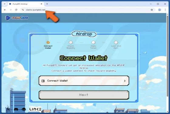 PumpBTC Airdrop Scam