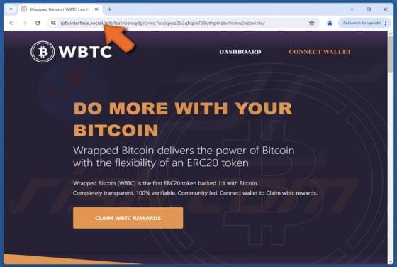 Claim Wrapped Bitcoin (WBTC) Scam